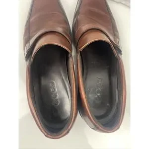 Ecco | Shoes | Ecco Penny Loafer Mens Buckle Brown Leather 
